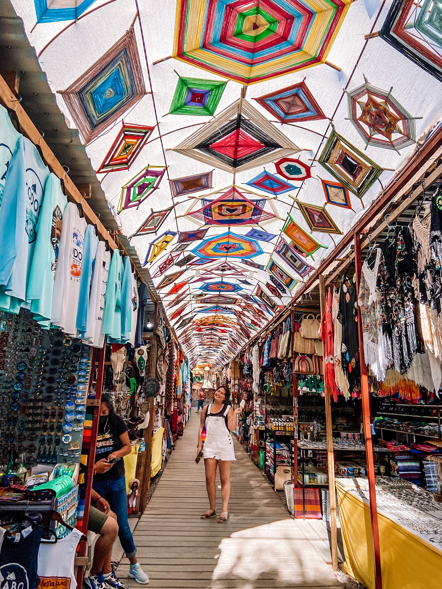 Girl in Shopping Market in Todos Santos Mexico